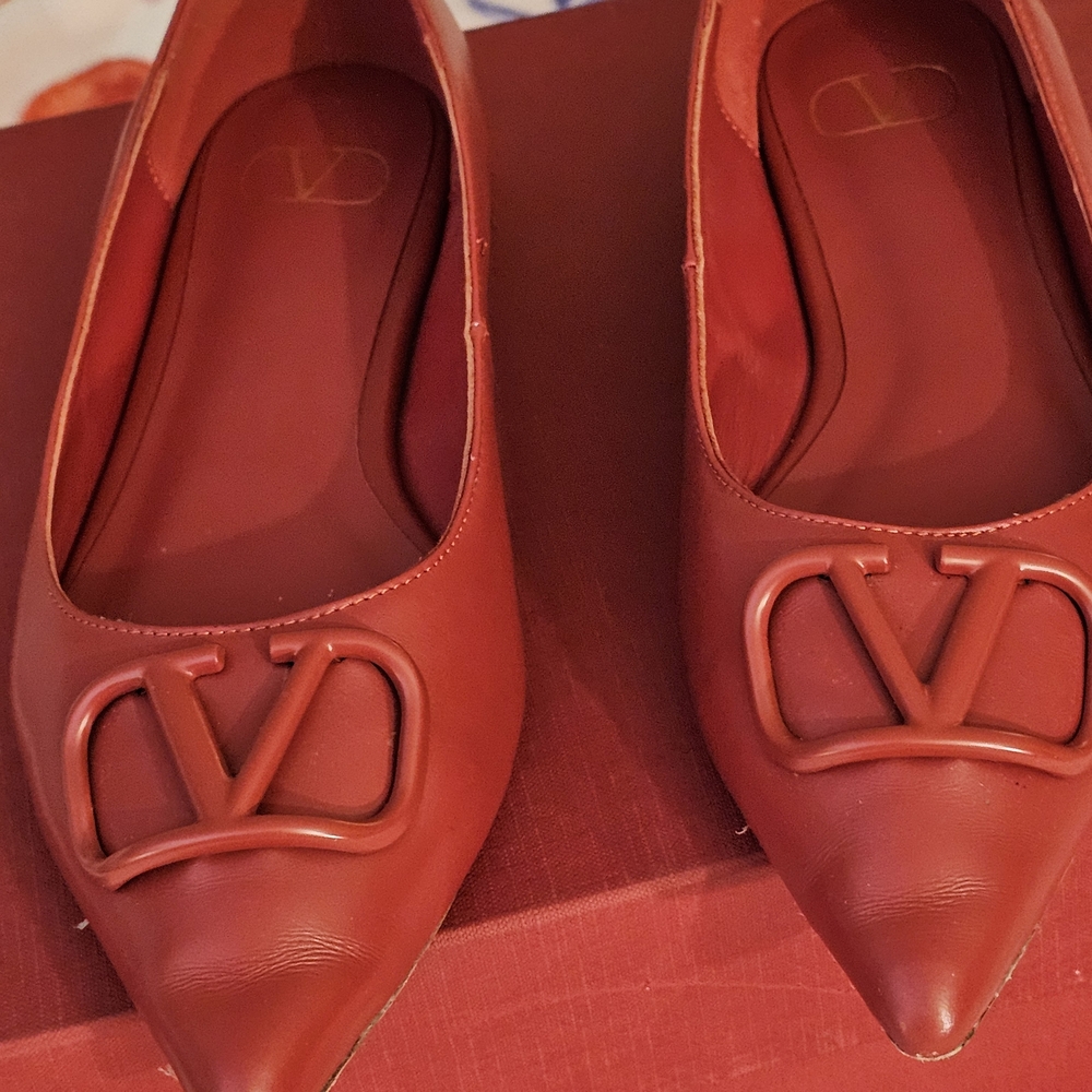 Valentino Garavani Red VLogo Pointed Flats